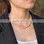 natural pearl necklace pink 7-8mm fresh water pearls jewelry