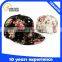 Promotion flower digital printing snapback caps and hats