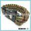 Guaranteed quality proper price quality custom paracord survival bracelet