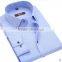Hot selling men clothes black color cotton business slim fit twill men dress shirt design