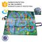 Recycled promotional pp woven cheap outdoor waterproof children foldable beach mat