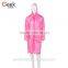 Vogue of new fund of 2016 hot lady's disposable plastic folding raincoat