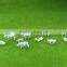 Building model cow, scale animals for Nscale, plastic building resin farm white cow for 1/150