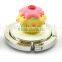 cute cupcake metal bag holder for table,weight capacity : 7kg,various colors,good quality,pass factory audit<DPHA1232>