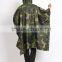 Adult military camouflage PVC raincoat poncho military polyester raincoat