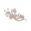 Fashion Hair Jewelry 5 Color Butterfly Shape with Crystal Hairpin for Women Gift