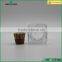 empty square glass food storage jar with cork