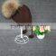 Fashion Winter Warm Lovely Pompom Beanie Earflap Children Beanie Cap Kids Knit Hat