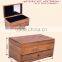 Antique high quality Retro wood jewellery box with mirror