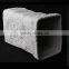 Fashion Design Hotsale Small Size White Ceramic Square Flower Pot