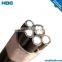 Overhead XLPE or PVC Insulated Aluminium Conductor 0.6-35kv LV 2*35mm2 ABC Cable