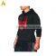 2016 Custom 100% cotton plain pullover printing black men's