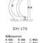 DH-178 stainless steel glass door handle, double sided doors pulls Door Handle