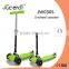 CE EN71 approved child age folding 120/80mm 3 PU wheel kids mini scooter