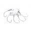 5Pcs Carbon Steel Lead Fishing Hooks
