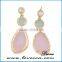 European Women Simple Style Fashion Jewelry Gemstone Earrings Party Gift