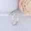 2015 fashion 925 sterling silver ring micro zircon pave setting s letter ring