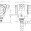 4-20ma LED display explosion proof pressure transmitter with clamp design