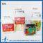 Square Glass Home Container With Tin Lid