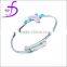 Latest Enamel Christmas Collection Jewelry Silver Enamel Bracelet Bangle