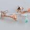 MUB 2015 new model earrings fashion hot sale copper zircon earring beautiful perfume pendant earring