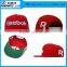 High quality fashion red color custom flat brim twill cotton snapback rope cap