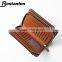 hot sale stylish men clutch bag leather money clip wallet with double zipper