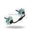 Fancy Half Melon Light Blue Small Handle Antique FInish