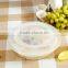 Disposable round plastic take away food container with lid
