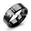 Tungsten steel gun black ring fashion man's ring wedding jewelry 6290008