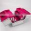 Portable Silver Vanity Container Make up Beauty Aluminum Cosmetic Case