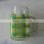 colored mason jar with metal lid