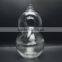 Hot sale fancy 8-shape clear glass wine bottle with screw thread