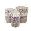 wicker material hand woven folding laundry basket with legs