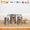 Portable airtight cookie food metal canister set with lid for kitchen use