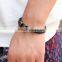 Fashion bracelet men leather bracelet anchor bracelet