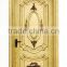 Elegant Noble Carved Solid Wood Entry Door for Residential House in American Style BF11-12191a