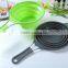 Food Grade Material Foldable Silicone Washing Up Bowl,Silicone Strainer