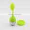 Colorful Leaf Shape Silicone Tea Infuser With Stainless Steel