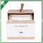 Organic scented candle in ceramic vessel with wood lid and gift box