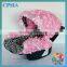 Hot Sale 3D White Rosette Flower&Leopard Printe Car Seat Protector Infant Car Seat Cover Designer Soft Booster Car Seat Cover