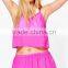Design Your Own Swimsuit Beach Co-ord Fashion Chiffon Lady Top Designer And Swim Shorts Pants