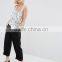 Oil Print Scoop Back Drop Womens Blank Dropped Armhole Tanks