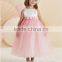 cute baby strap tulle flower ball gown flower girl dress