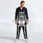 PA0004A adult footless pajamas adult onesie with skeleton printing