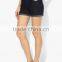 Dongguan Wholesaler Woman Indigo Straight Denim Shorts in Bulk