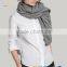 Women Knitted Winter Grey Cashmere Scarfs And Shawl