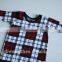 Winter factory wholesale long sleeve kids romper gingham boy romper