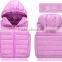 Wholesale Customize Cheap Kids Children Winter Down Vests and Clothes