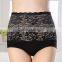 Abdomen in and lift the hips big sizes with Bamboo fiber Control briefs lace sexy briefs in women